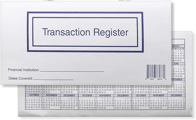 Checkbook Registers for Personal Checkbook, Transactions Ledgers, Pack of 10, 2024-2025-2026 | Amazon (US)