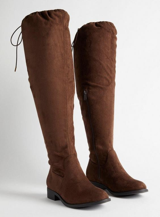 Stretch Flat Over The Knee Boot (WW) | Torrid (US & Canada)