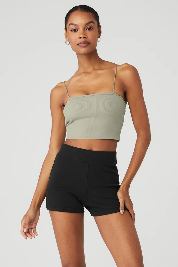 Goddess Ribbed Bandeau Top | Alo Yoga