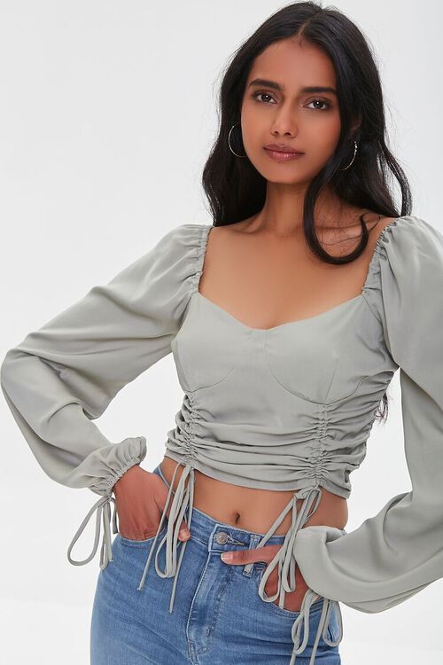 Satin Sweetheart Crop Top | Forever 21 (US)