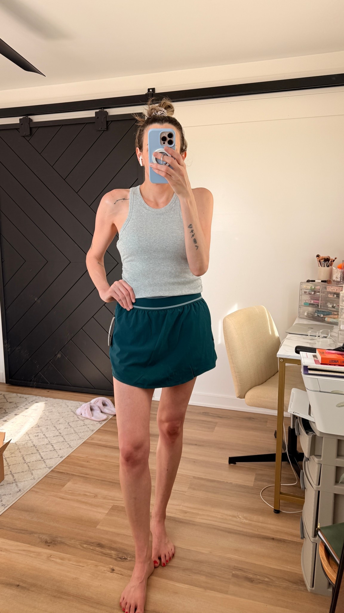 Alo look for less!  Cute tennis skirt…comes in multiple colors and sizes.  I’m in a medium and runs TTS!

#LTKfitnessgoals #LTKootd #LTKActive