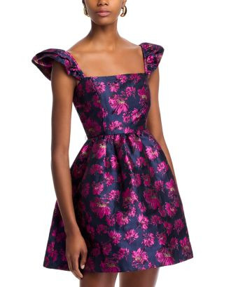 Floral Jacquard Mini Dress - Exclusive | Bloomingdale's (US)