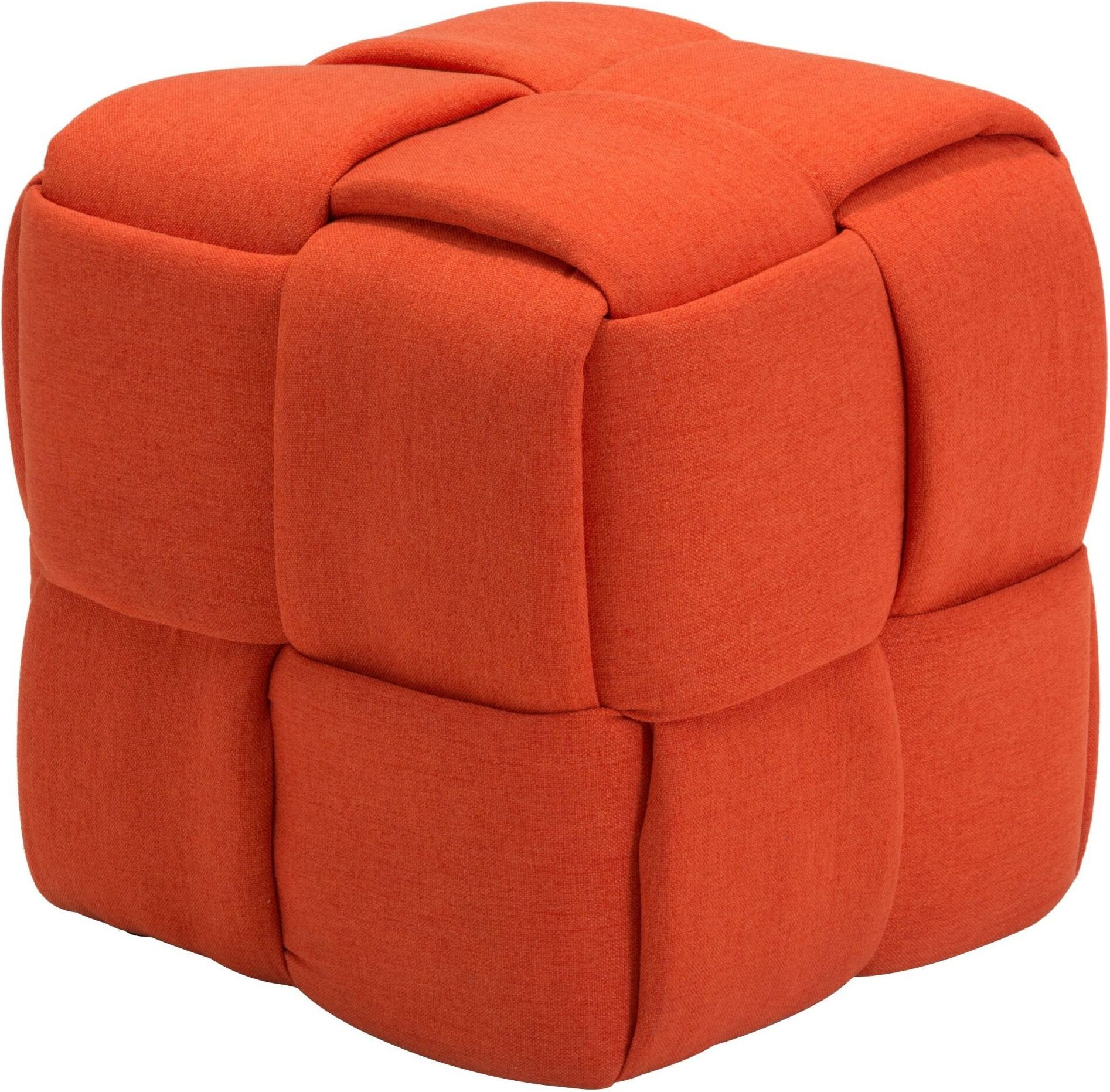 Checks Orange Stool | 1stopbedrooms