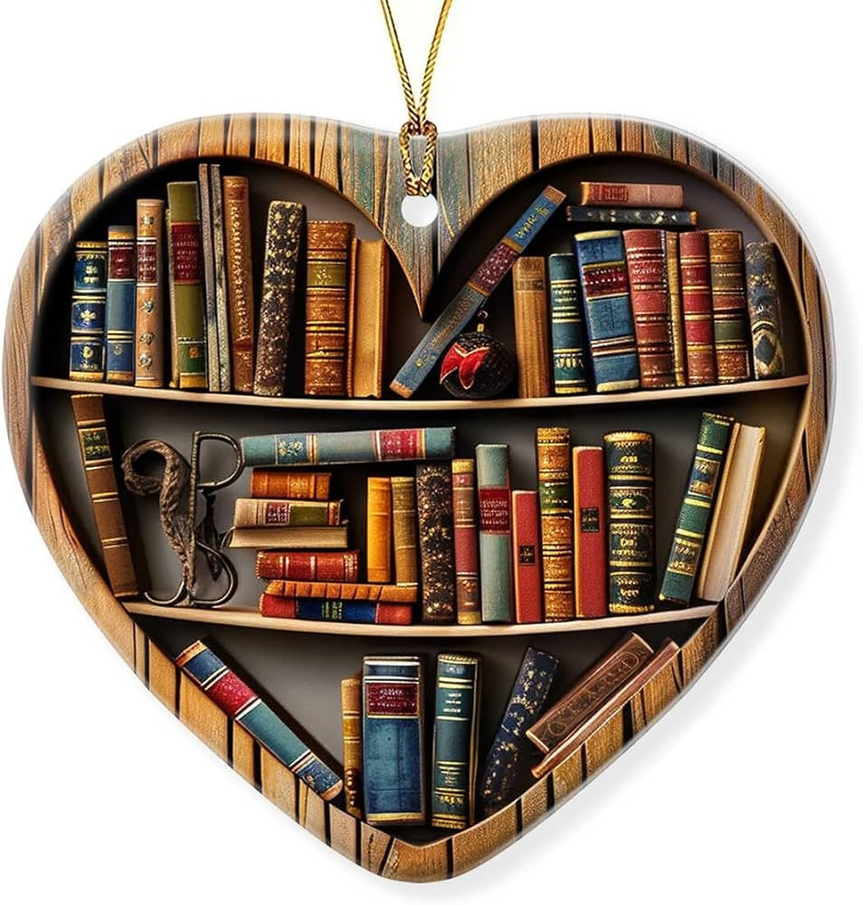 Book Lovers Ornament 2024, Gift for Book Lovers, Vintage Christmas Ornaments for Christmas Tree, ... | Amazon (US)