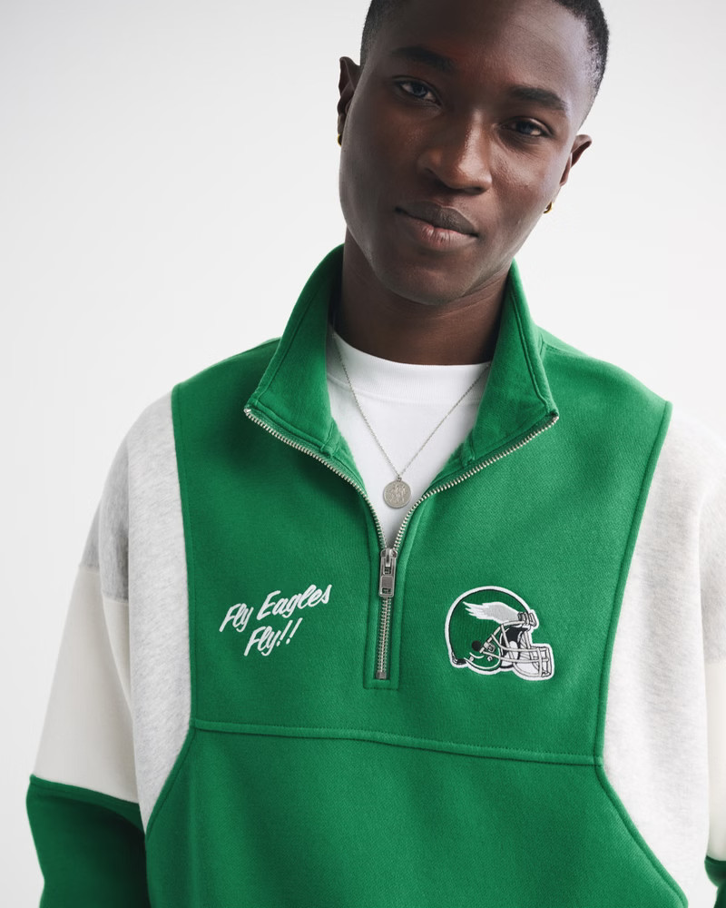 Philadelphia Eagles Half-Zip Sweatshirt | Abercrombie & Fitch (US)