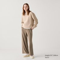 Uniqlo - Soft Brushed Easy Trousers - Brown - M | UNIQLO (UK)