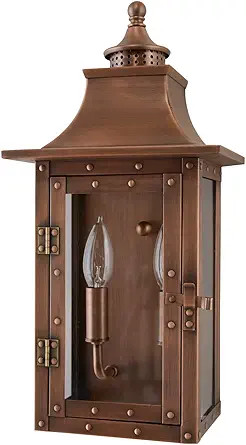 Acclaim Lighting 8302CP | Vintage Solid Copper Two Light Dimmable Wall Mounted Outdoor Wet Rated ... | Amazon (US)