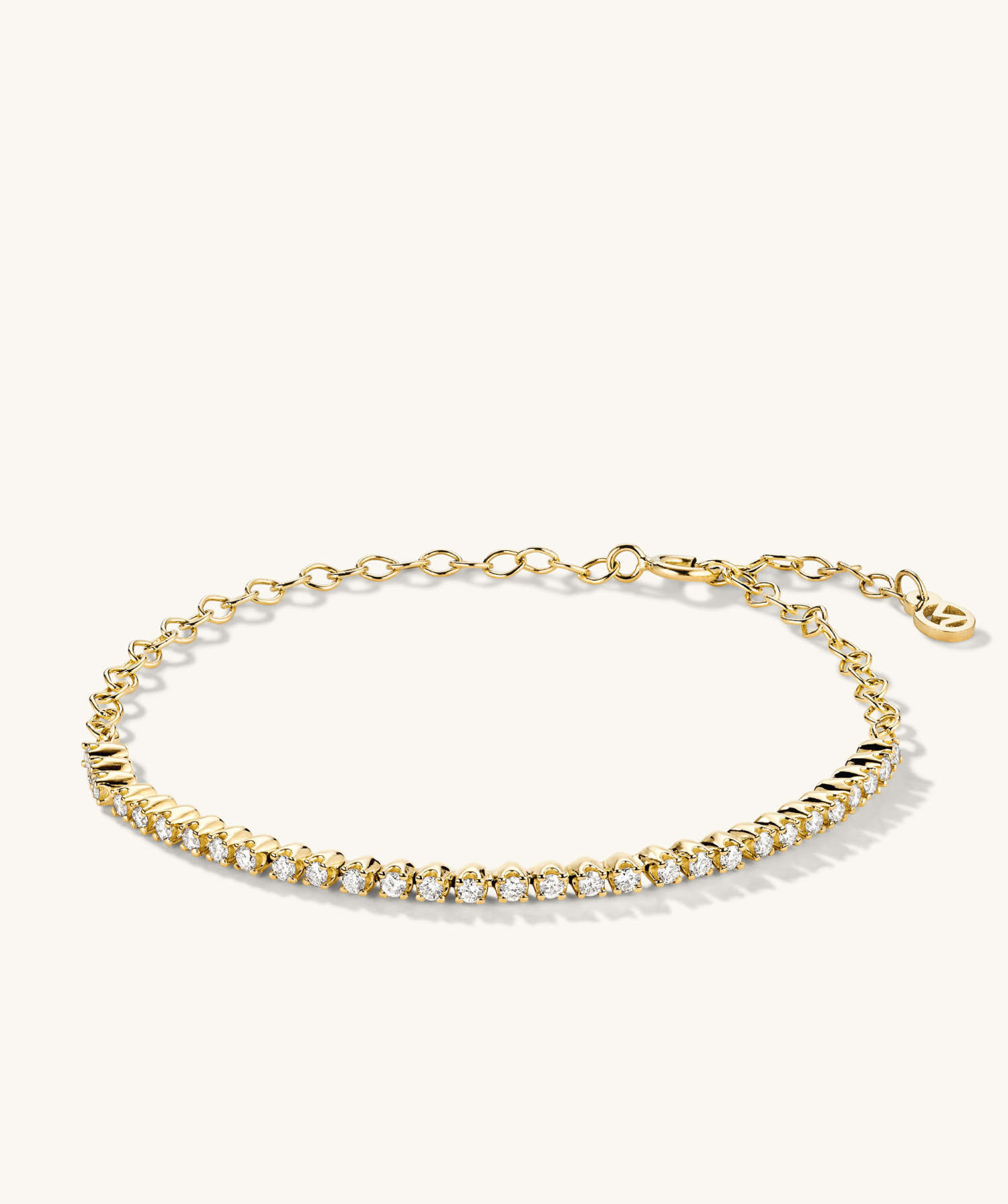 Diamond Half Tennis Bracelet | Mejuri Fine Crew