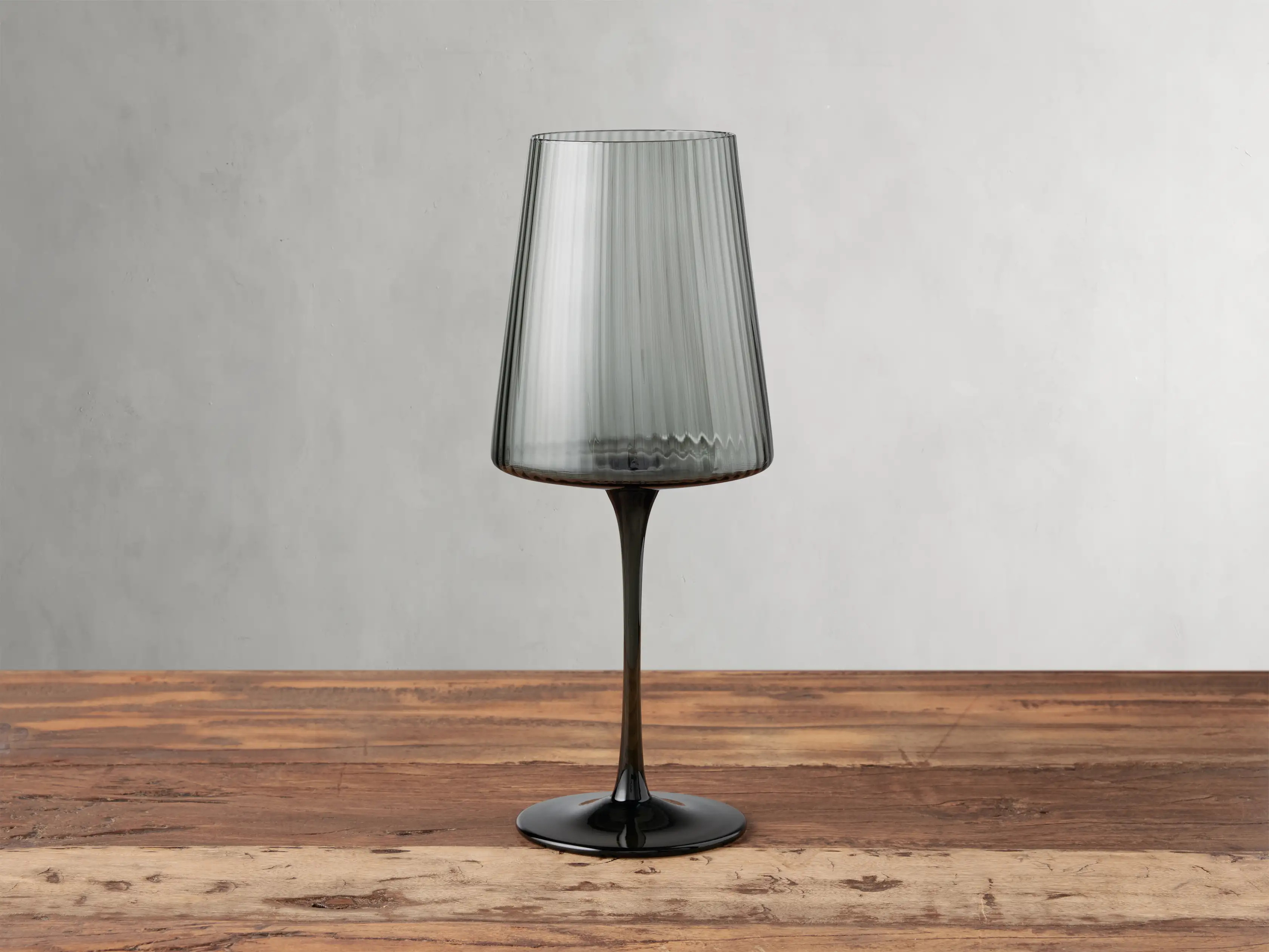 Della Wine Glasses in Smoke (Set of 4) | Arhaus