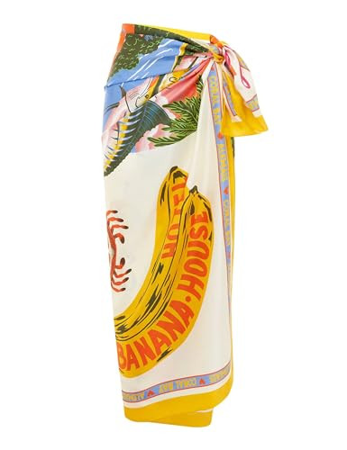 Women's Beach Swimwear Printed Long Sarong Coverups Bathing Suit Pareo Large Pashmina Wrap Skirt | Amazon (US)