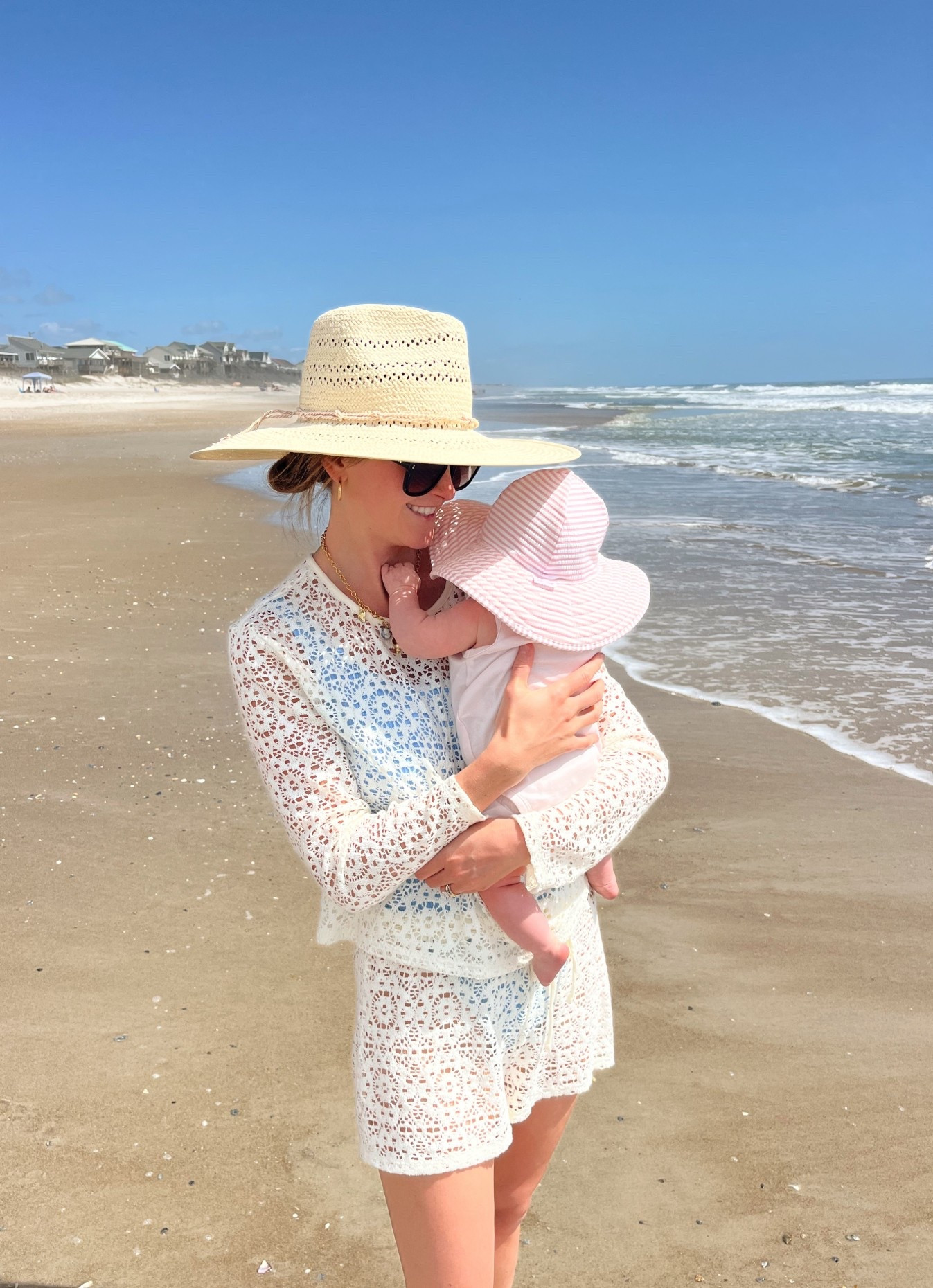 New favorite hat & coverup! 

#LTKmomlife #LTKdayinmylife #LTKootd