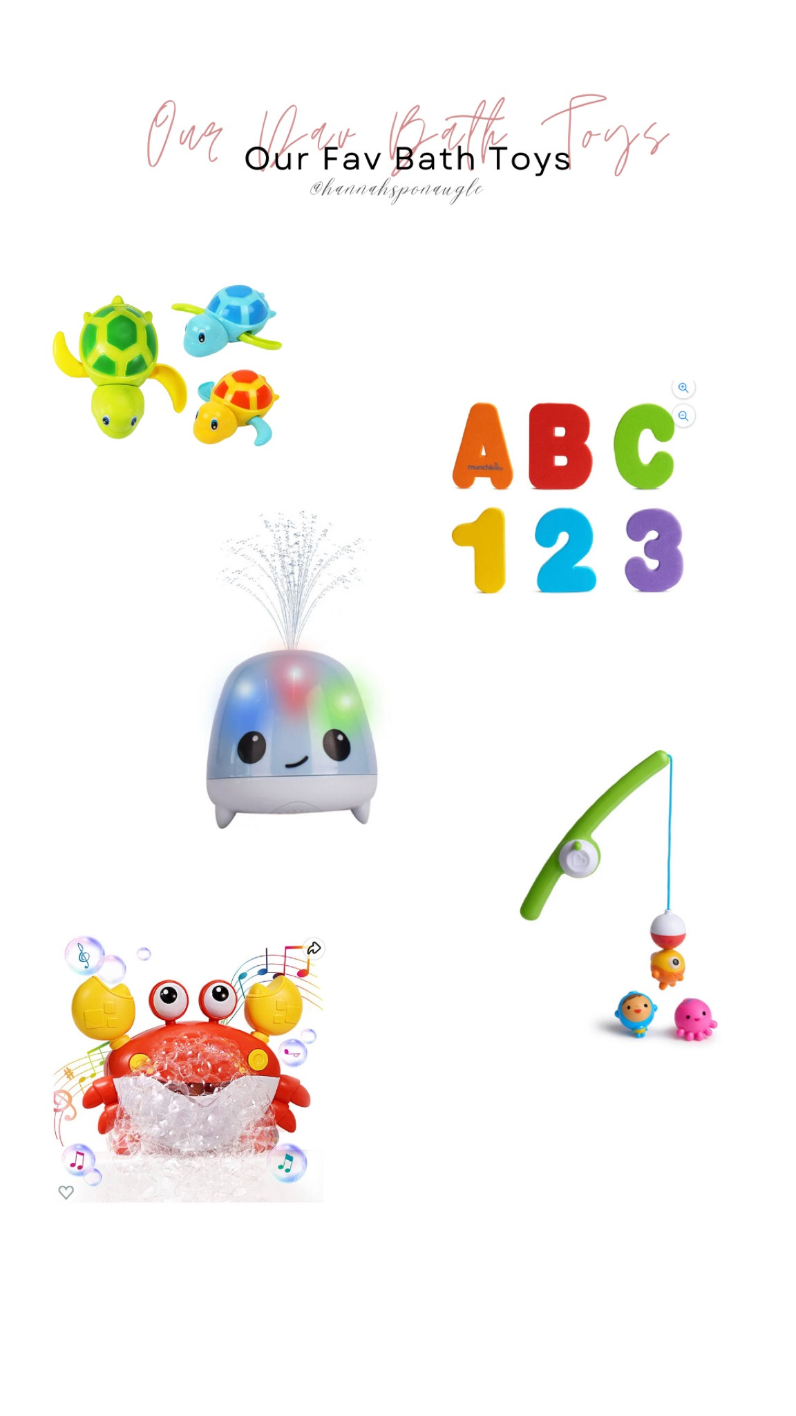 Bubs Fav bath toys 

#LTKbaby #LTKfamily #LTKkids
