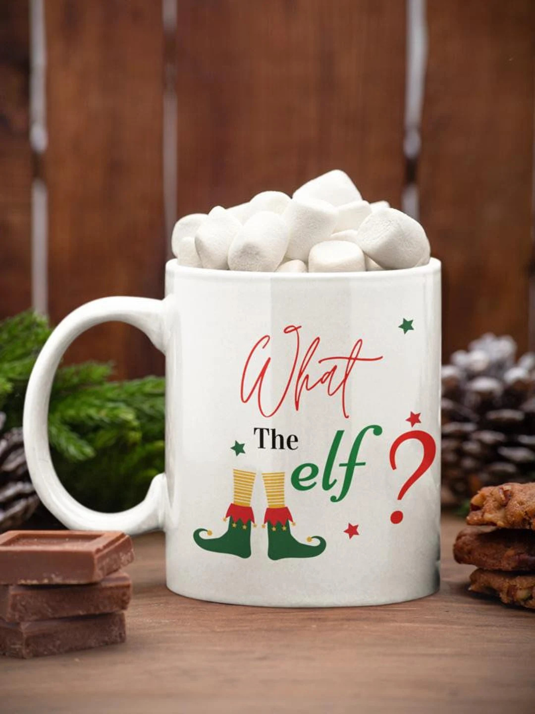 What the Elf Mug| Christmas Mug| Christmas Gift| Santa Mug | Mood Of the month Mug | Etsy (US)