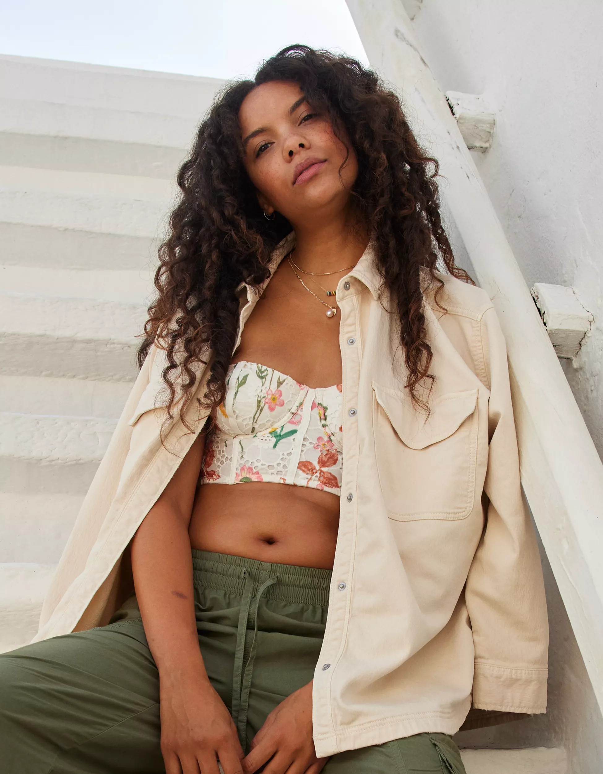 Aerie Me-Day Button Down Shirt | Aerie