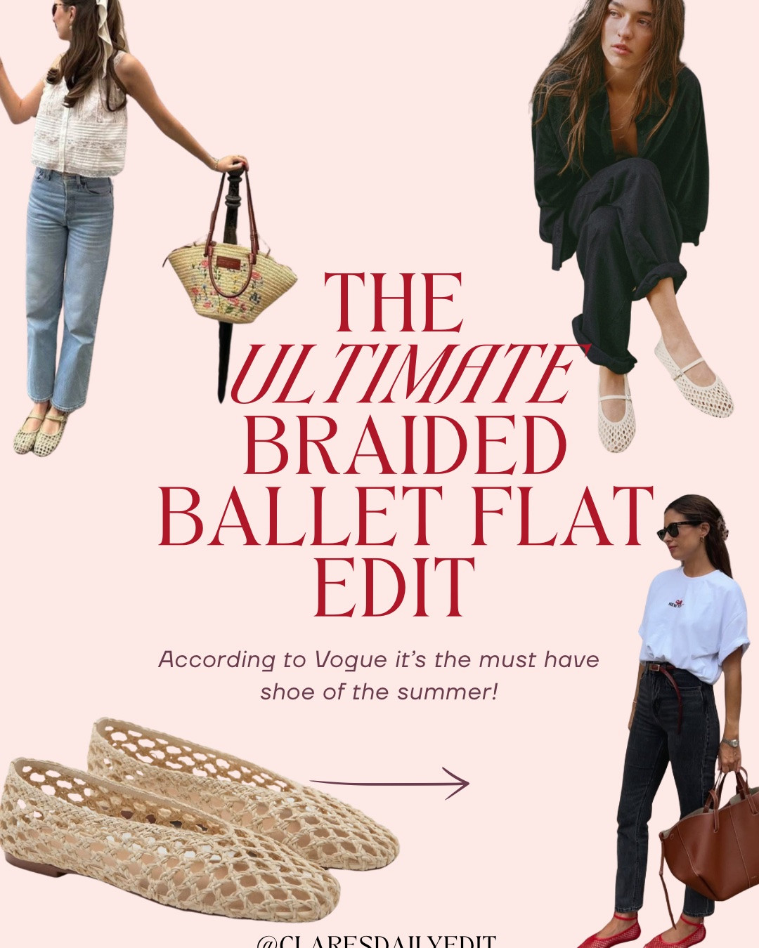 The must have shoe of the summer - braided ballet flats

#LTKsummer #LTKuk #LTKstyletip
