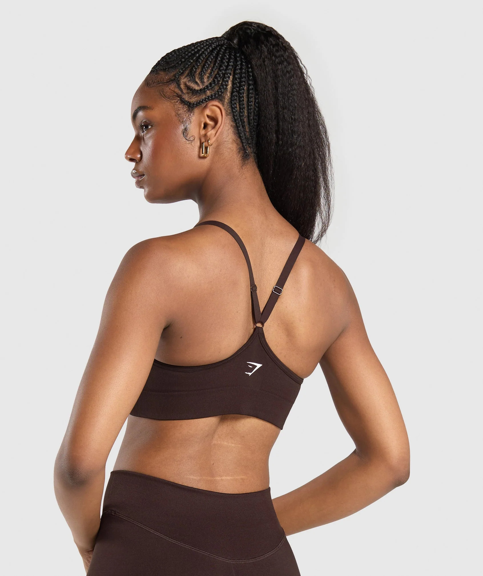 Gymshark Sweat Seamless Sports Bra - Heritage Brown | Gymshark US