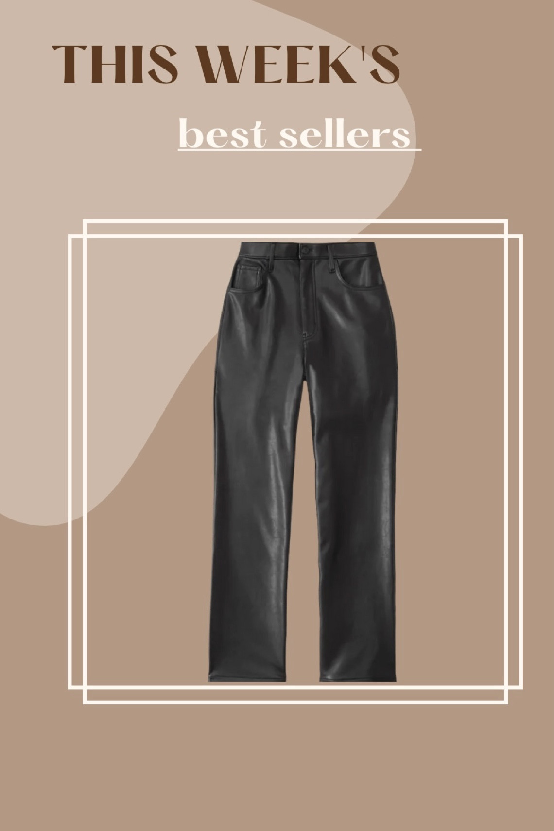 This weeks best sellers! 

These Abercrombie faux leather pants are selling out for s reason! They are perfection! So soft and smooth on the skin and hug your curves just right! Also comes in chocolate brown.

I went with my normal size 16 and for just right! 

#LTKstyletip #LTKcurves #LTKSeasonal