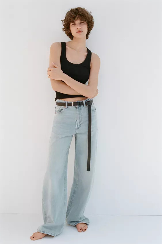 TRF EXTRA WIDE-LEG HIGH-WAIST JEANS | Zara UK