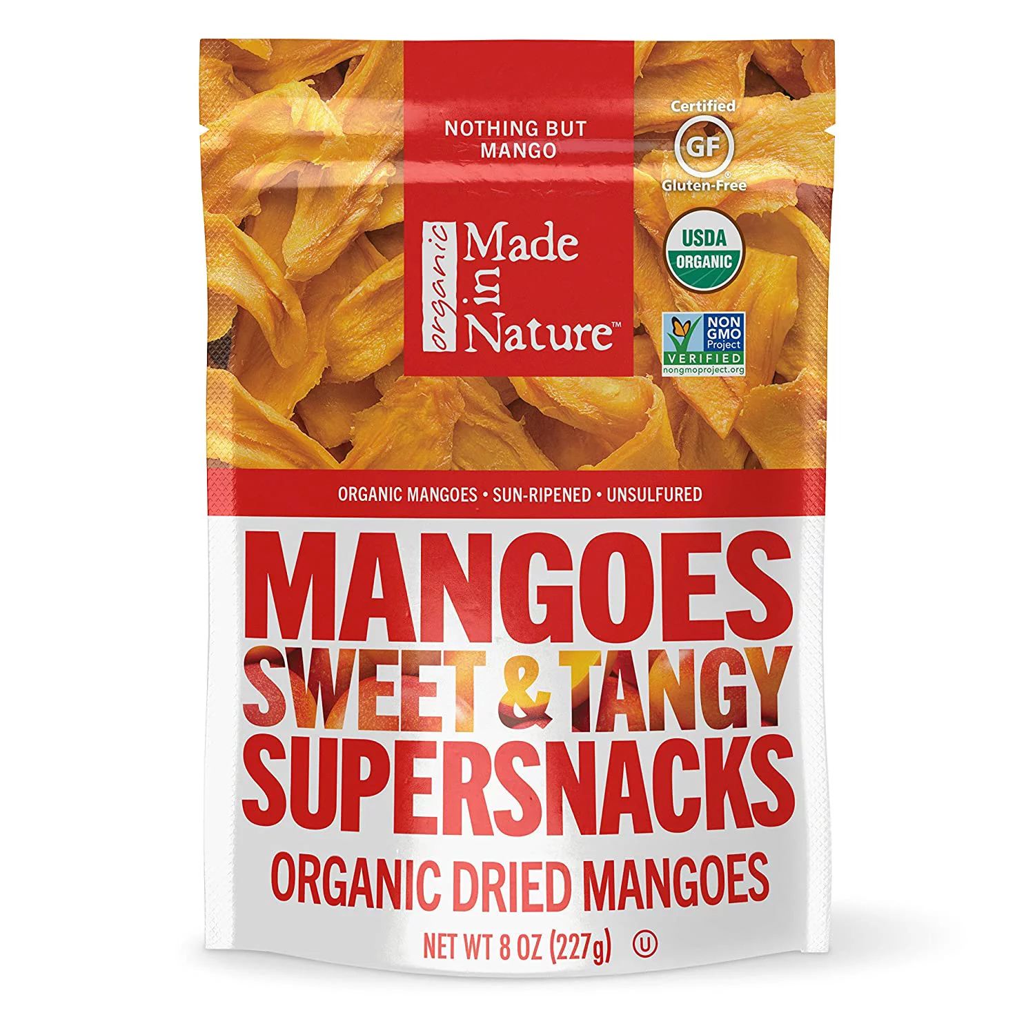 Made in Nature Organic Dried Mangoes, 8 Oz (1 Pack) - Walmart.com | Walmart (US)