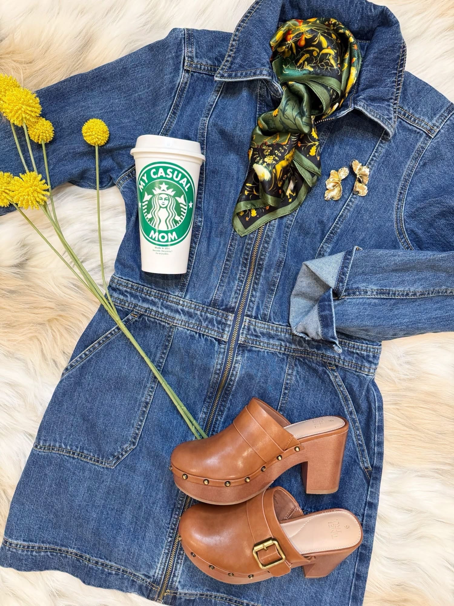 TGIF! Good Morning! Happy #Flatlayfriday 

I just grabbed this cute denim dress for fall! Can’t wait to wear it! Have a few things coming up! On sale!

#LTKgrwm #LTKSaleAlert #LTKSeasonal
