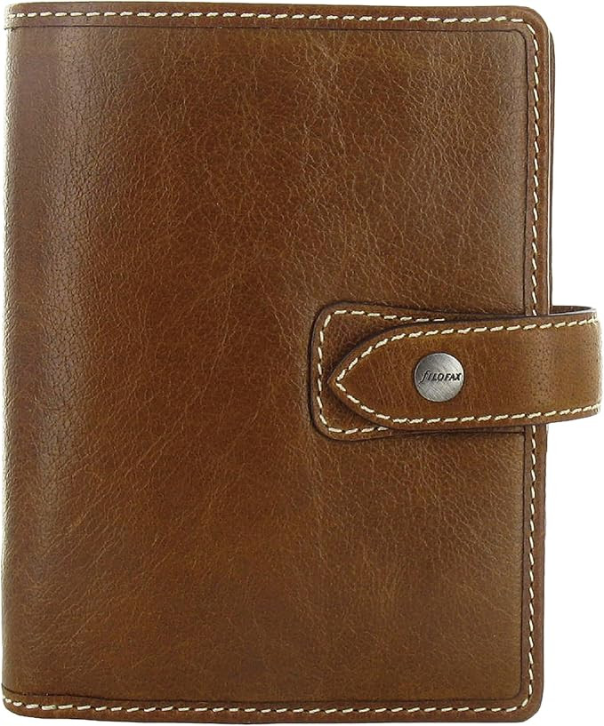 Filofax Malden Organizer, Pocket Size, Ochre - Tactile, Full-Grain Buffalo Leather, Six Rings, Co... | Amazon (US)