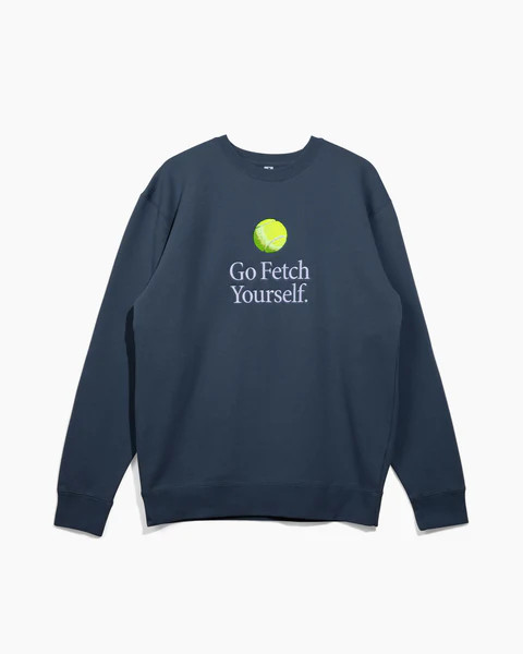 Go Fetch Yourself Crewneck | Storm Blue | Diogie