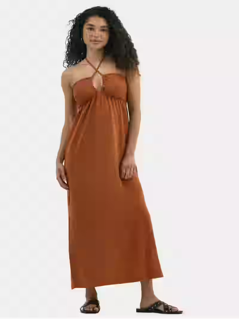 No Boundaries Halter Maxi Dress, Women's - Walmart.com | Walmart (US)