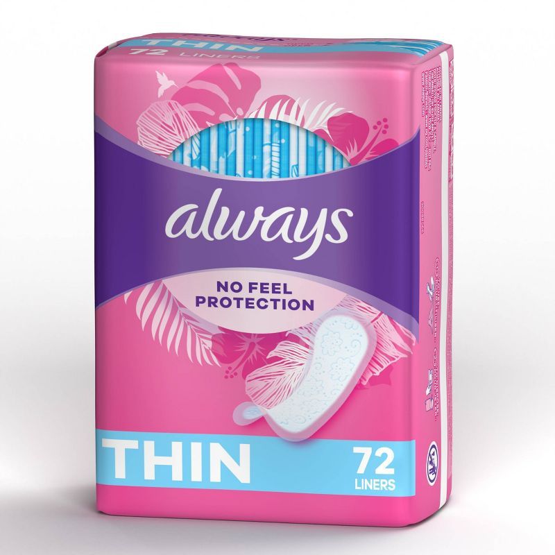 Always Dailies Thin Unscented Panty Liners - Regular | Target