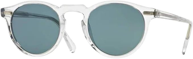 Oliver Peoples Gregory Peck, Crystal/Indigo Photochromic 1101r8, Size Medium | Amazon (US)
