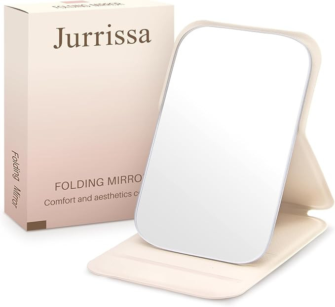 Compact Folding Mirror, 3.9" Small Portable Makeup Mirror for Pocket Purse, Mini Travel Size Fold... | Amazon (US)