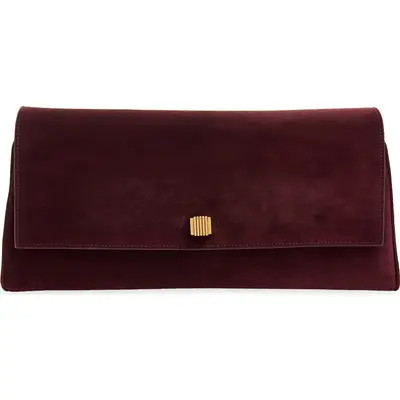 Khaite Audrey Suede Clutch in Rebel at Nordstrom | Nordstrom