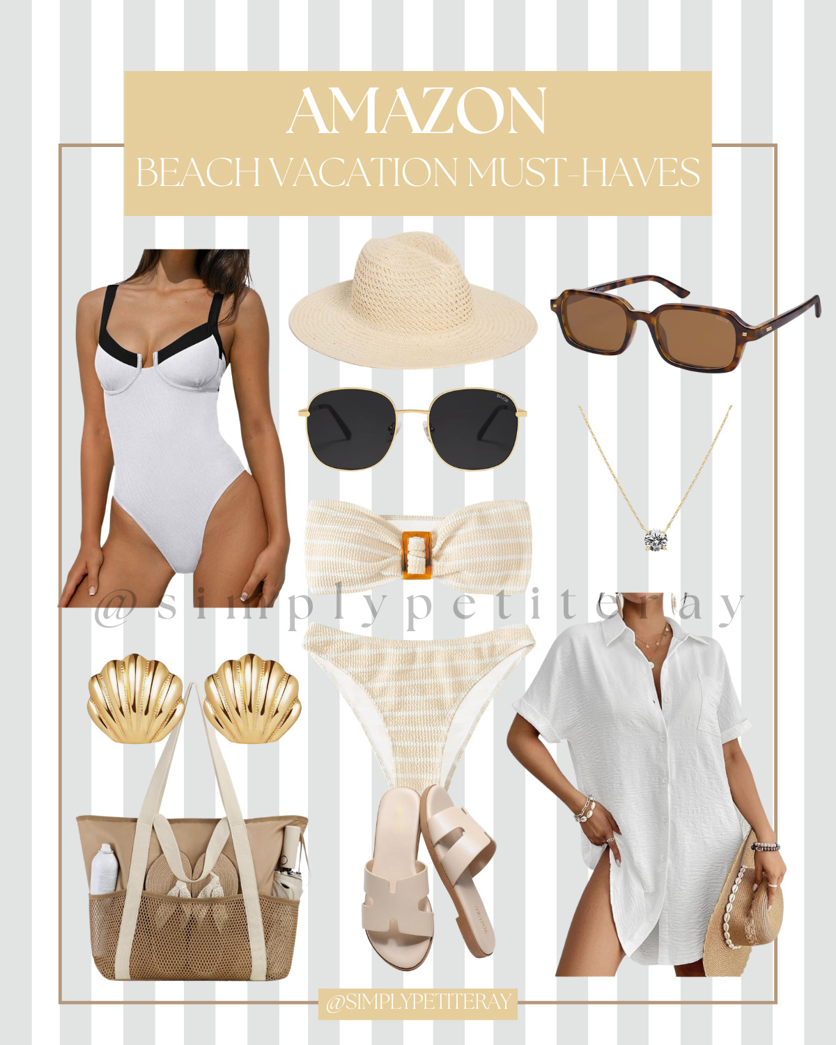 Essentials for a stylish beach vacation, including swimsuits, sunglasses, and a chic beach bag.

Amazon Beach Vacation Must Haves, Beach Vacation Essentials, Swimsuits, Beach Bags, Sunglasses Style, Resort Wear, Tropical Getaway Fashion, Vacation Accessories, Coastal Chic, Summer Travel Essentials, Beach Day Outfits, Vacation Wardrobe, Amazon Fashion Finds, Travel Style Inspiration

#AmazonBeachVacation #BeachVacationEssentials #ResortWear #VacationStyle #BeachBag #SwimwearStyle #TravelFashion #AmazonFinds
 

 #LTKSeasonal #LTKSwim