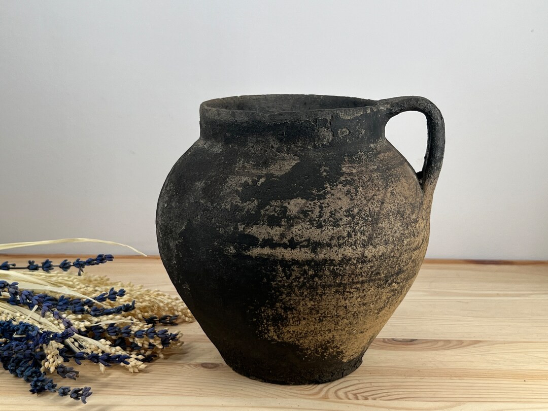 Ancient clay pot, Antique clay vessel, Rustic ceramic bowl, Pottery jug, Primitive rustic earthen... | Etsy (US)