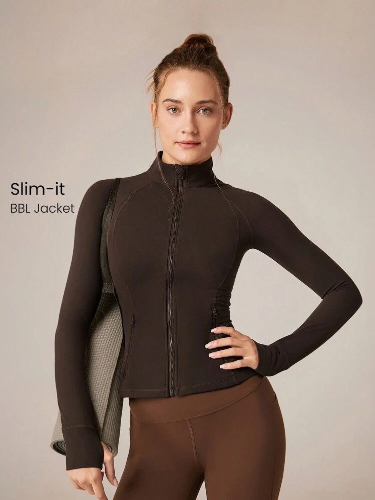 GLOWMODE FeatherFit™ Slim-Fit Performance Jacket | SHEIN