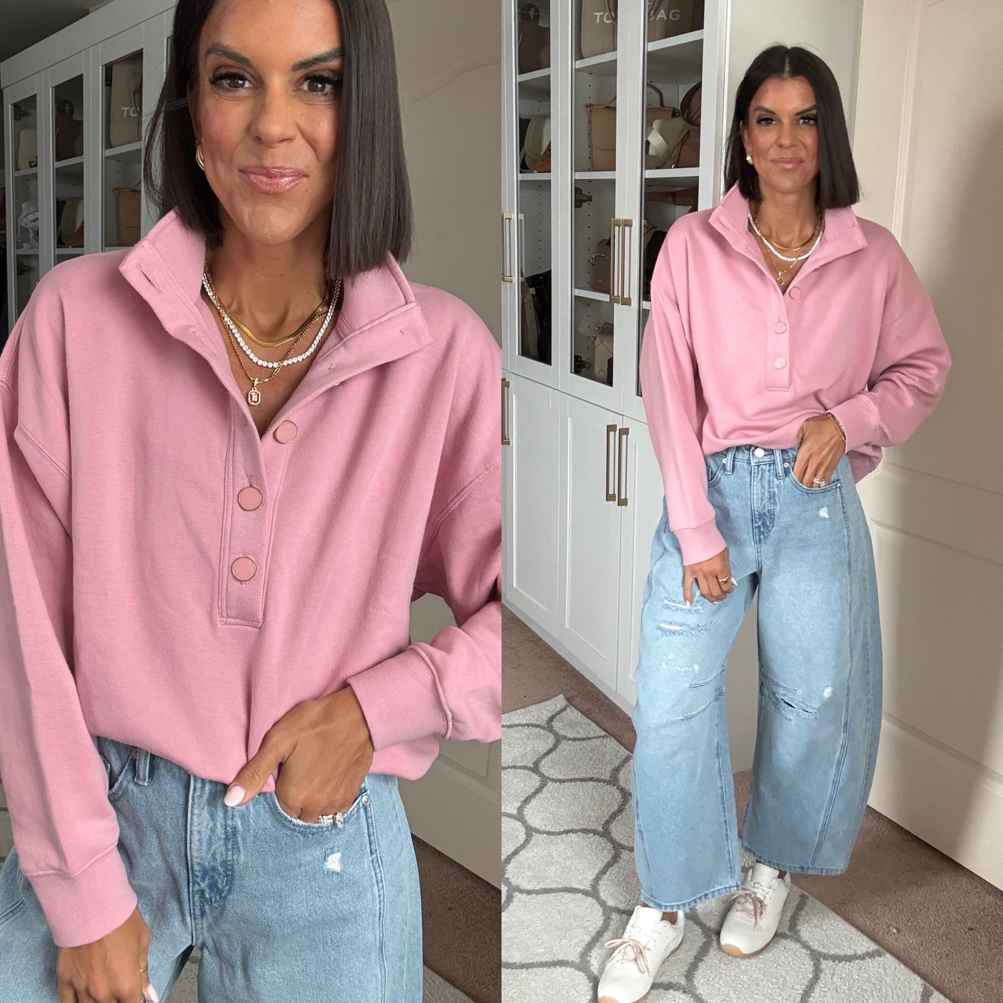 Love this new Walmart pullover! Size small 
Size 2 in jeans (could have sized down)

#LTKValentine #LTKSeasonal #LTKgrwm