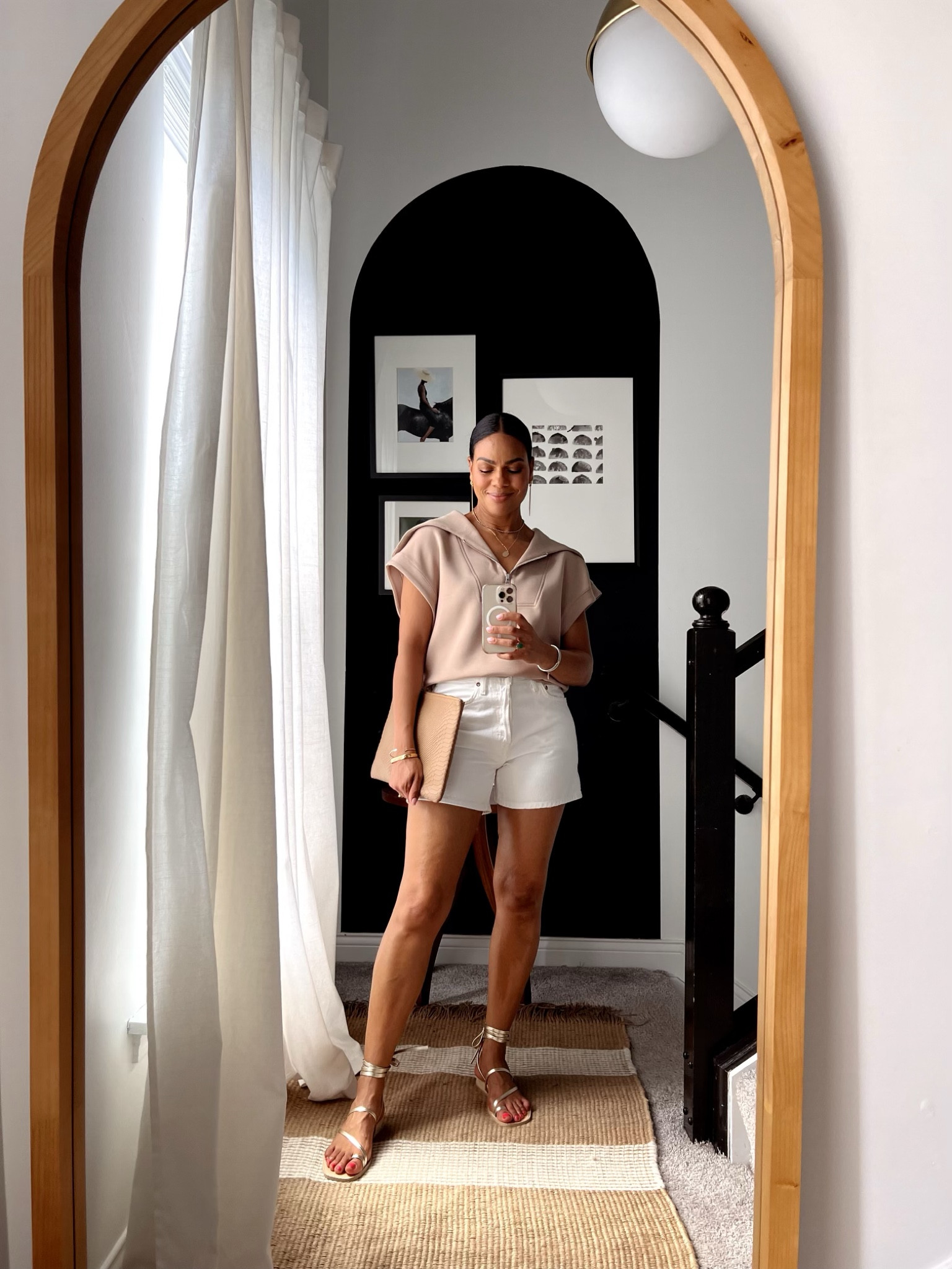 Neutral and denim combo from Evereve - everything is true to size!

#LTKstyletip