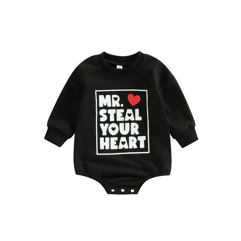 jaweiwi Baby Girl Boy Oversized Crewneck Pullover Sweatshirt Romper Bubble Onesie Newborn Infant ... | Walmart (US)