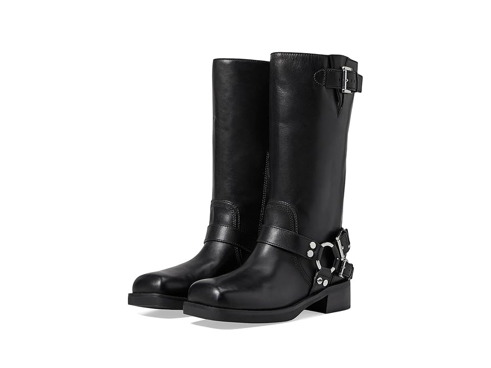 MICHAEL Michael Kors Crosby Moto Boots Women's Boots Black : 5.5 M | Zappos