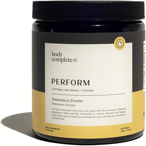 Body Complete Rx - Perform - Pre-Workout Powder - 30 Servings | Amazon (US)