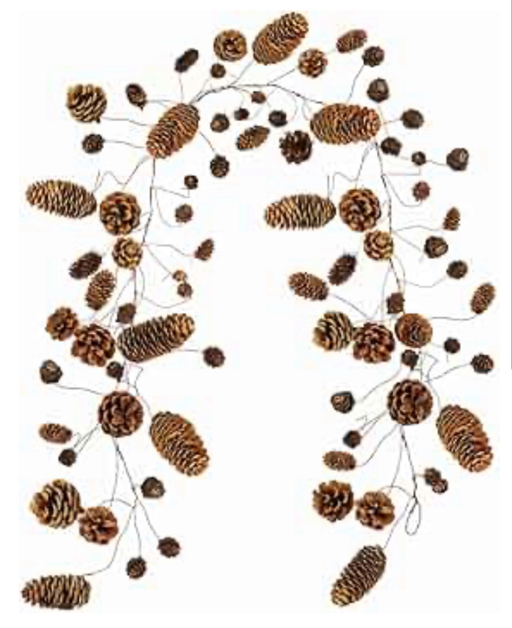 Supla 55" Long Rustic Assorted 78 Pcs Pine Cones Holiday Twig Garland Dried Natural Hanging Pinecones String Various Pine Cones Vine for Christmas Winter Festival Table Runner Indoor Outdoor Décor

#LTKHome #LTKHoliday #LTKSeasonal