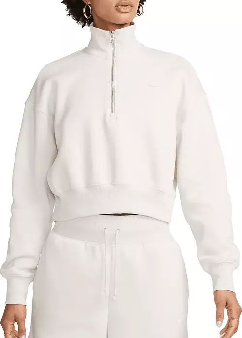 Nike Sportswear Women's Phoenix Fleece Oversized 1/2-Zip Crop Sweatshirt | Dick's Sporting Goods