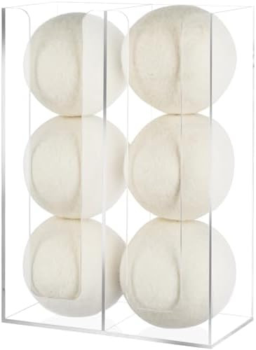 NiHome Clear Acrylic Magnetic Dryer Ball Holder for Laundry Room Organizer and Storage,Wall Mount... | Amazon (CA)