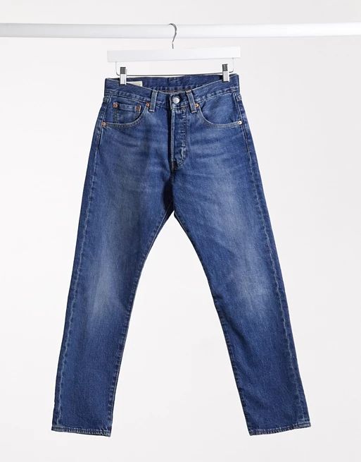 Levi's 501 '93 cropped straight fit jeans in mid wash | ASOS (Global)