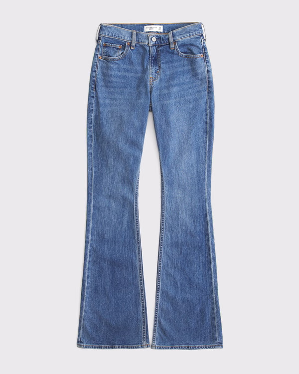 Mid Rise Bootcut Cowboy Embroidered Jean | Abercrombie & Fitch (US)