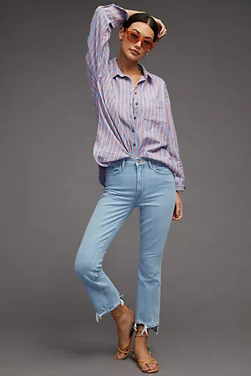 MOTHER The Insider High-Rise Crop Jeans | Anthropologie (US)