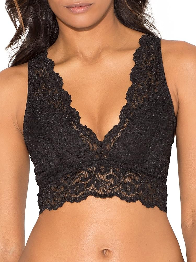 Smart & Sexy Women's Signature Lace Deep V Bralette | Amazon (US)