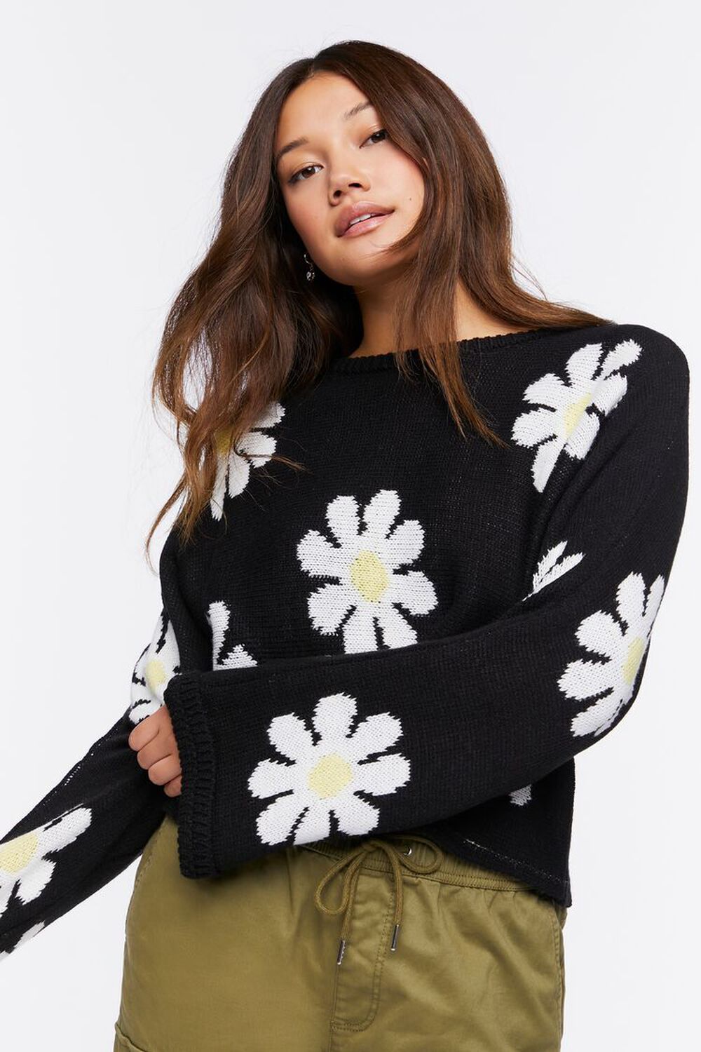 Daisy Cropped Sweater | Forever 21 | Forever 21 (US)