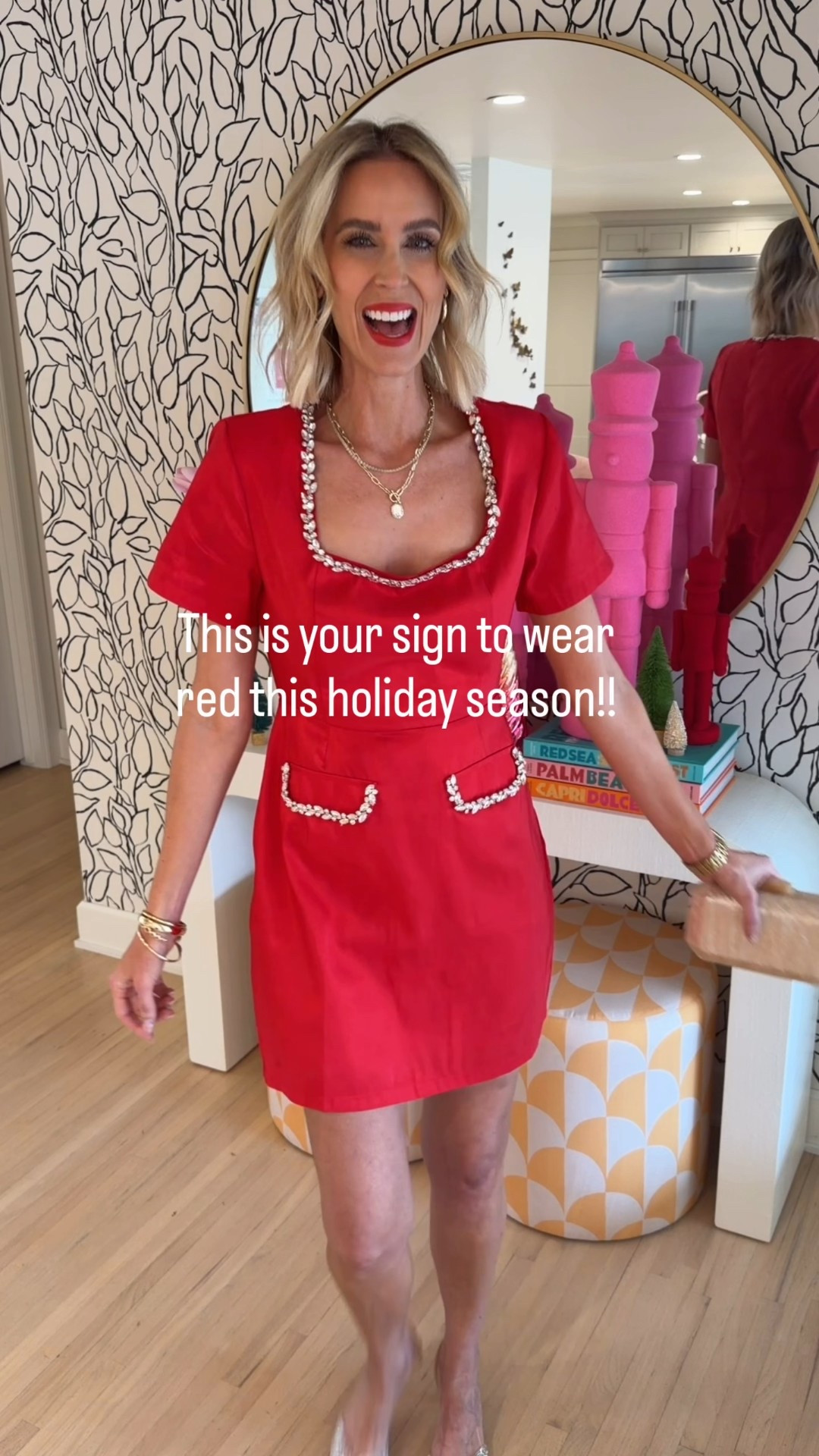 Your sign to wear red this holiday season!! The best red holiday dresses!!

Christmas dress / party dress / Valentine’s Day dress 

#LTKHoliday