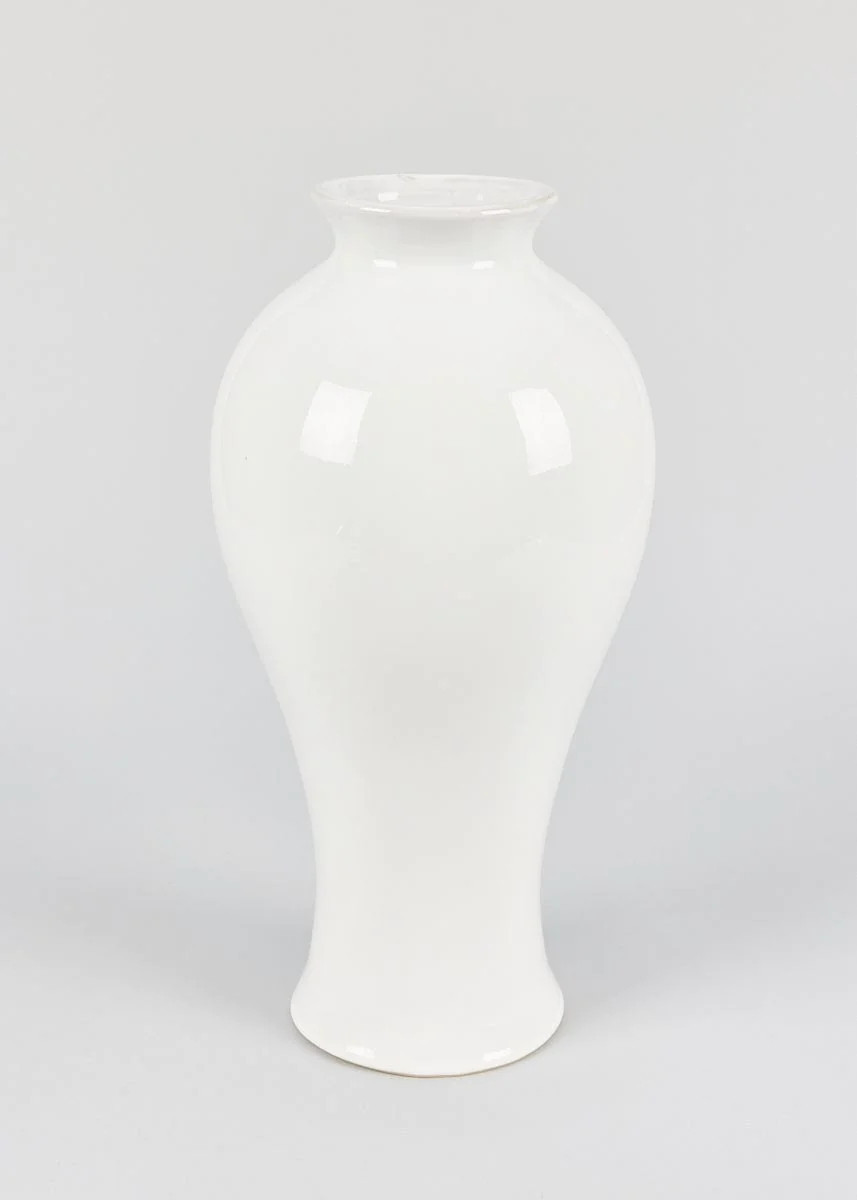 Tall Glossy Ceramic Vase | Shop White Vases at Afloral.com | Afloral