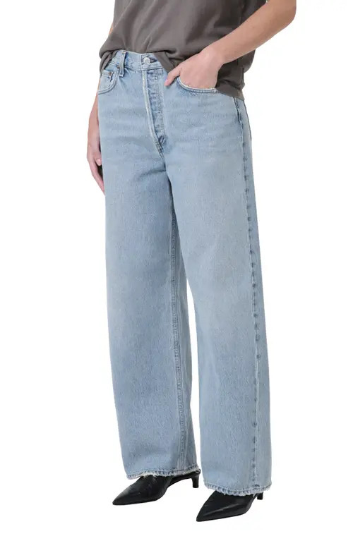 AGOLDE Low Slung Baggy Jeans in Force at Nordstrom, Size 33 | Nordstrom